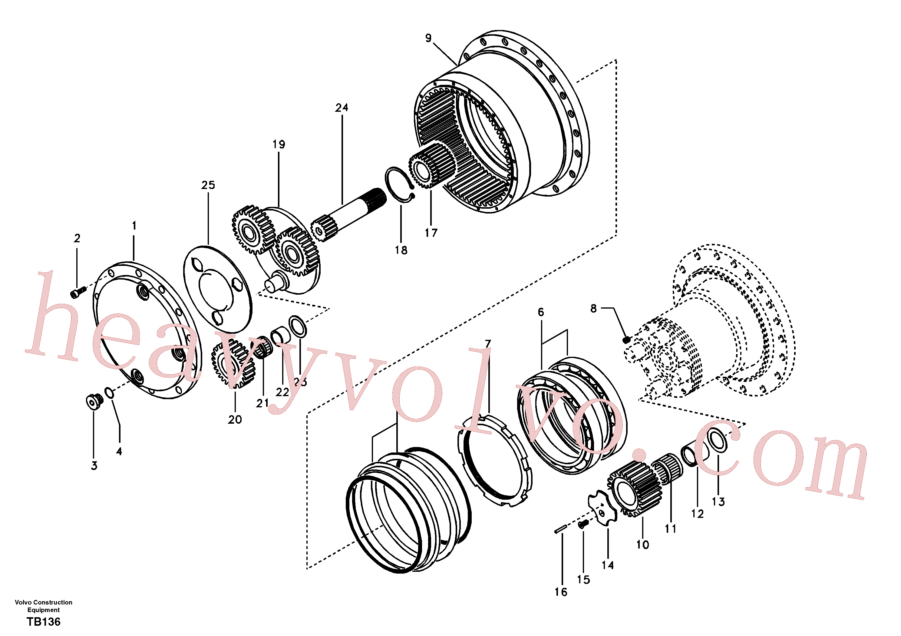 Wholesale SA8230-32460 Gear for Volvo Excavator