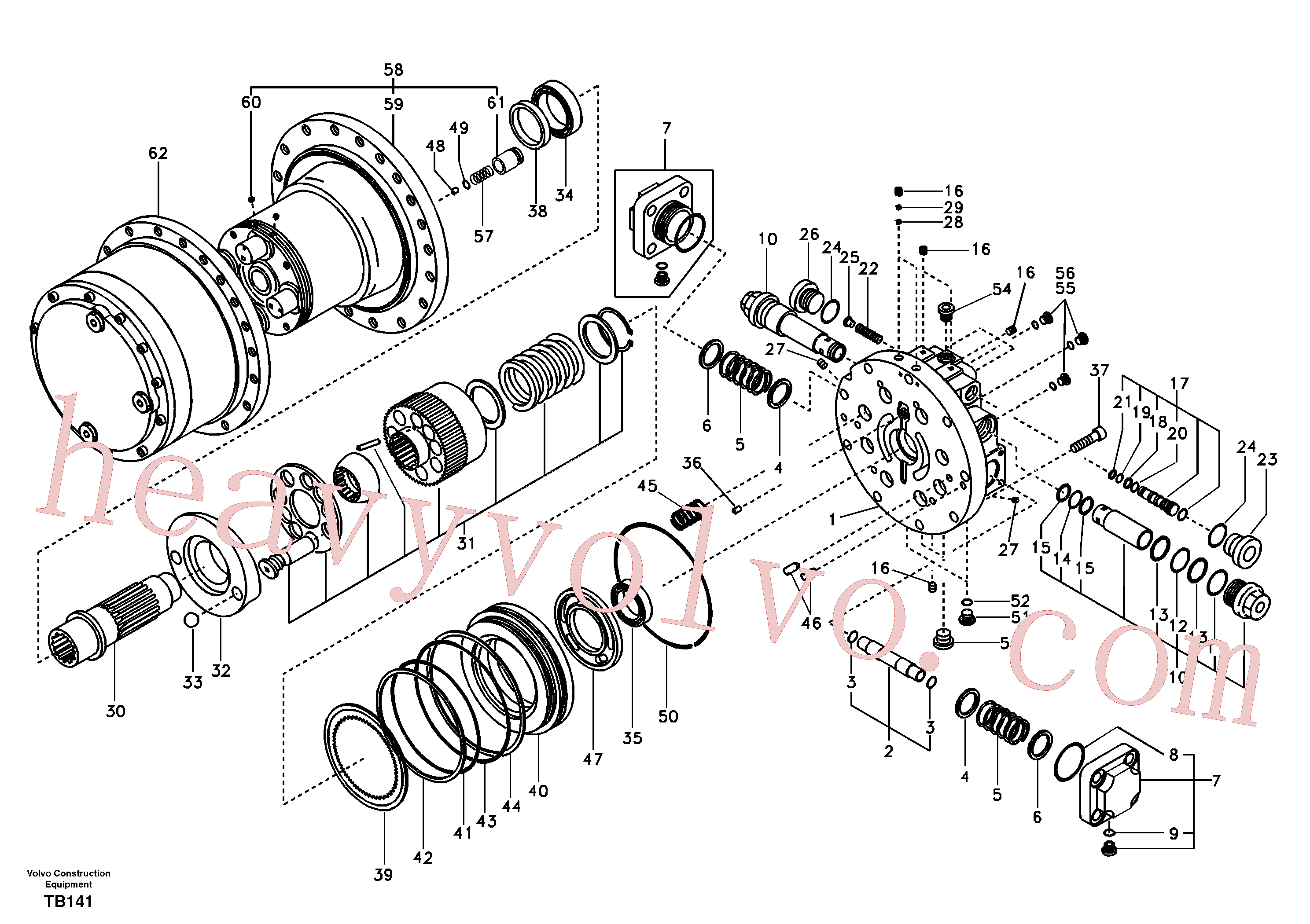 Volvo excavator part SA9566-41800 Back-up ring for sale