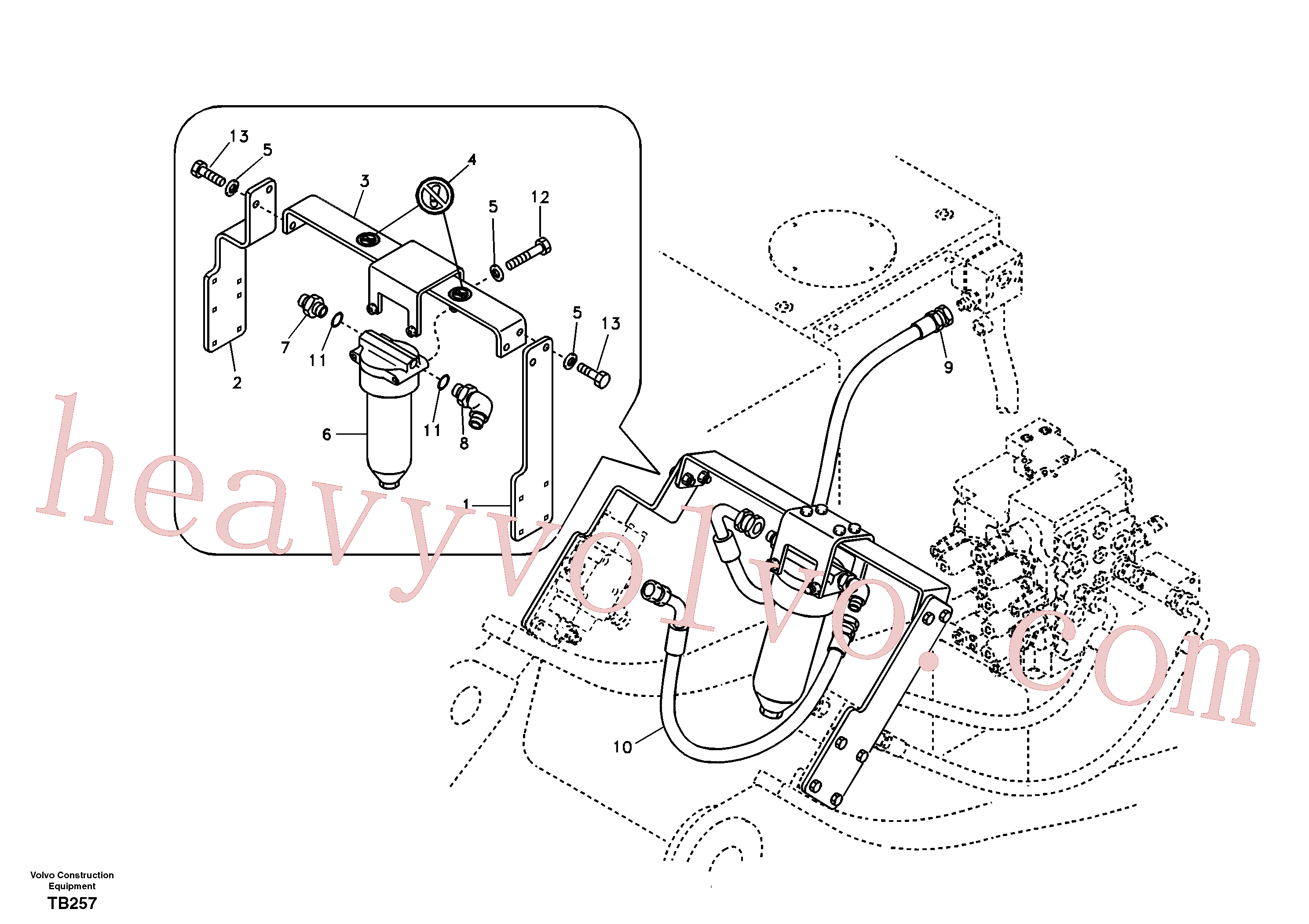 Volvo excavator part SA9452-06217 Rockmaster/1SC for sale