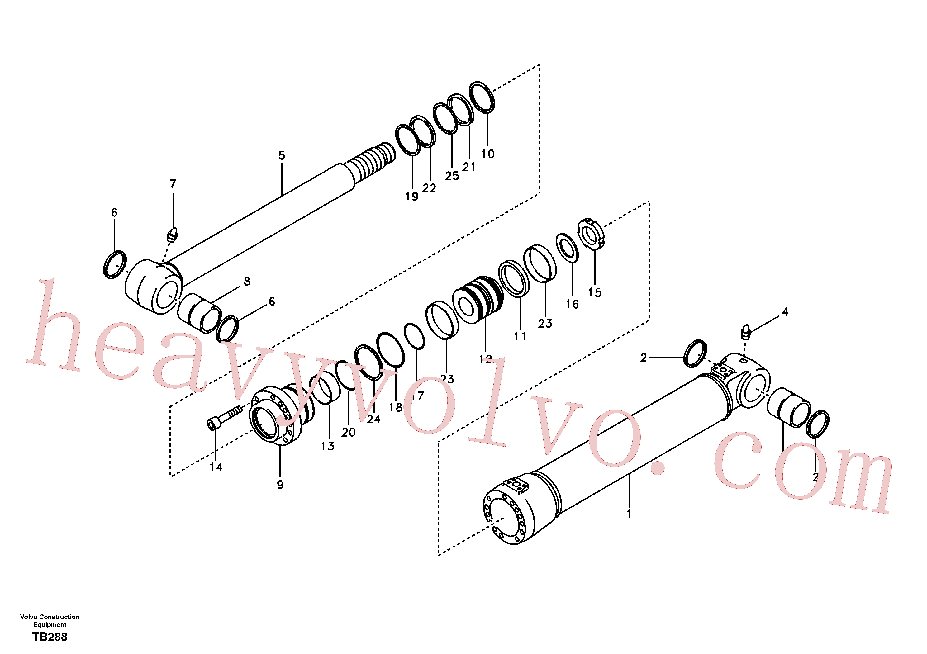 VOE14589120 Sealing kit for Volvo Excavator spare