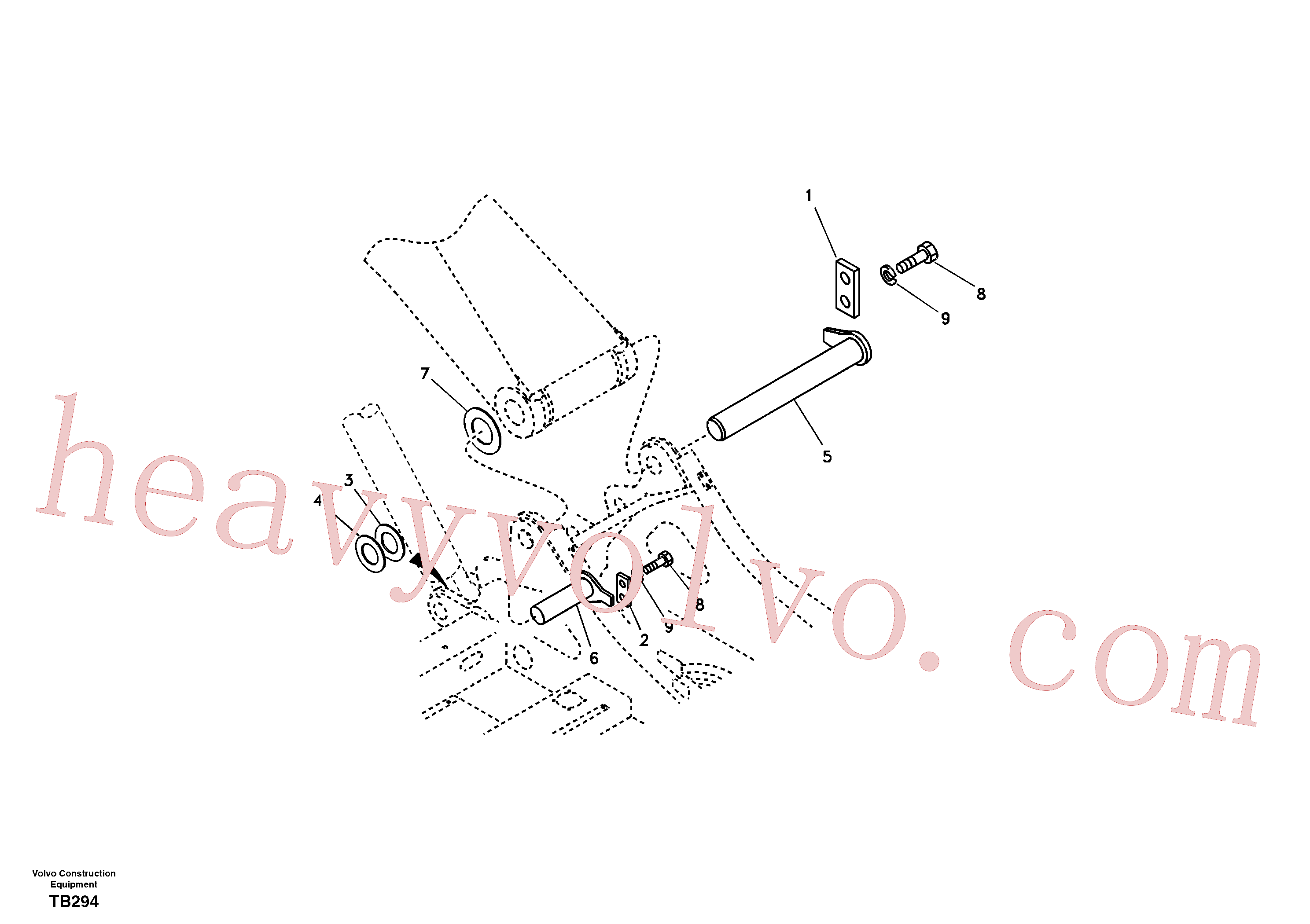 Volvo excavator part VOE14703237 Shim for sale