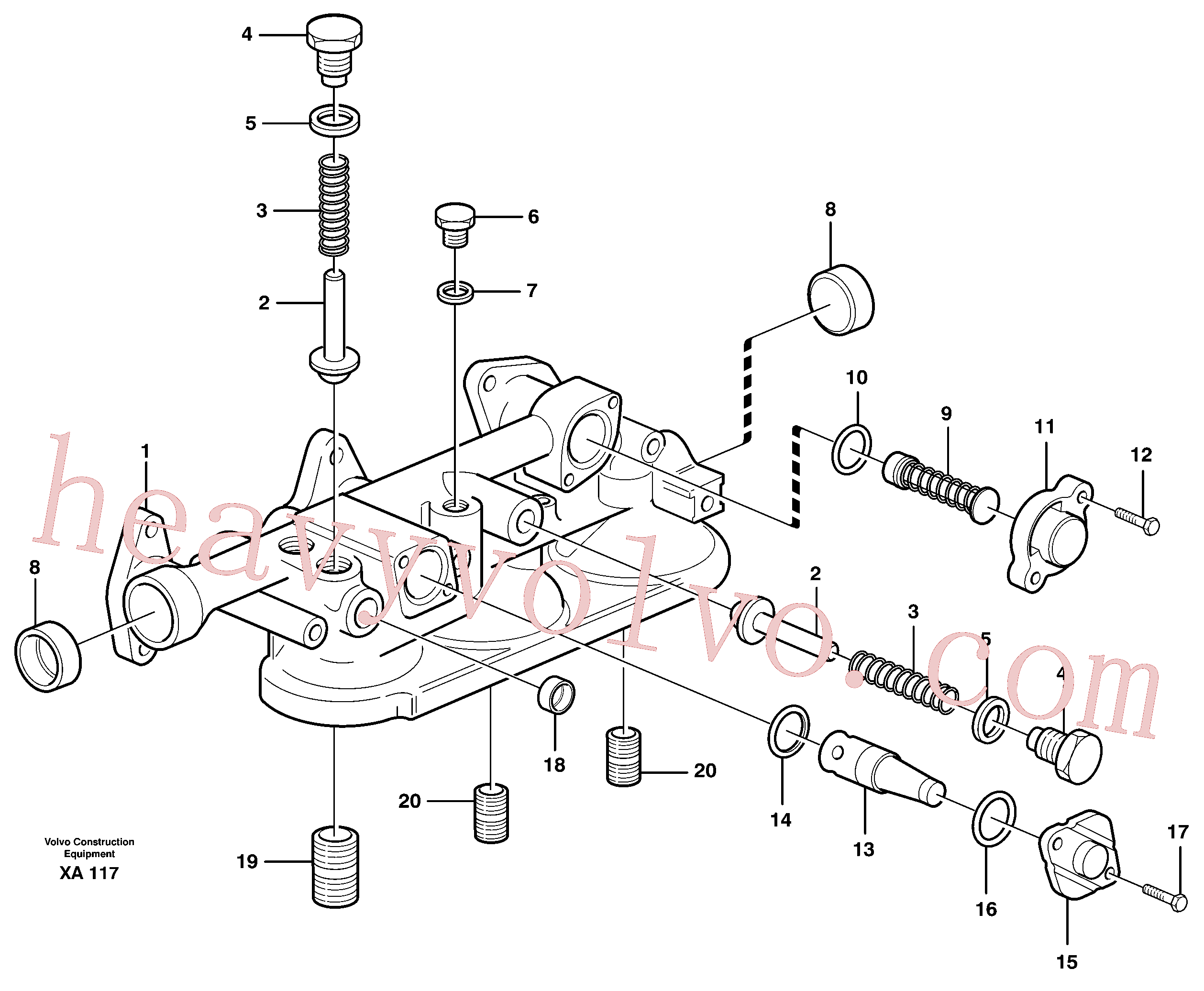 VOE955964 Retaining ring for Volvo Excavator Parts